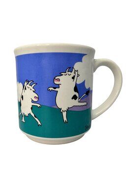 Sandra Boynton Baryshnicows Mug Dancing Cow Coffee Cup 1990s